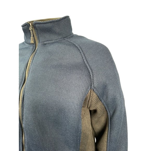 ZeroXposur ZXBLK Mens Jacket Full Zip Sz Large Blue Gray Softshell Fleece Lined - Picture 8 of 16